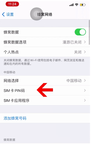 广河苹果14维修网分享如何给iPhone14的SIM卡设置密码 