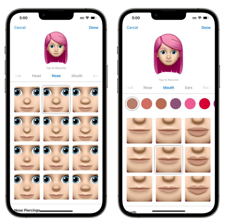广河苹果手机维修分享​iOS 16中的拟我表情有了哪些变化和升级 